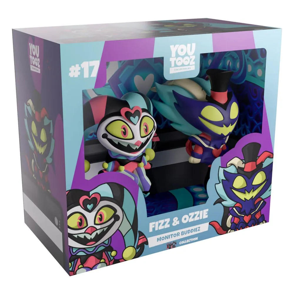 Helluva Boss Vinyl Figures Fizz & Ozzie Monitor Buddiez 5 cm